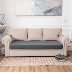 Waterproof Couch Cushion Covers Sofa Seat Cover, Stretch Sofa Cushion Slipcovers for Sectional Sofa, Reversible Furniture Protector Covers for Kids Pets, Washable(Large, Grey)