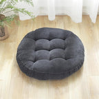 SK Studio Meditation Floor Pillow, Large Floor Cushions, Round Floor Cushion Seating for Adults Kids, Classroom Furniture Floor Pillow for Yoga Living Room, Dark Grey, 13" W x 13" L (Pack of 1)