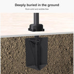 PURPLE LEAF In-ground Patio Umbrella Base YM4012 Weighted Outdoor Umbrella Base 24.41"(H) X 11.42"(W)