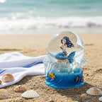 Mermaid Snow Globe Music Box with Light, Ocean Theme Birthday Gift for Girls Daughter Girlfriend Wife Women Anniversary Christmas Birthday Gift Musical Box Play You are My Sunshine