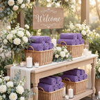 Tinideya 12 Pcs Flannel Fleece Throw Blanket Bulk 50 x 60 Inch Soft Fleece Blanket Warm Throw Blankets Coral Blankets for Couch Sofa Home Wedding Gifts Season (Purple)