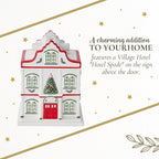 Spode Christmas Tree Miniature Village Figural Decoration, LED Lighted Holiday Village Set, Ceramic Holiday Decor - Timeless Dolomite Collectible for Indoor Display (Hotel)
