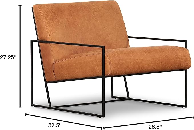 Bo Lounge Chair in Cognac Tan