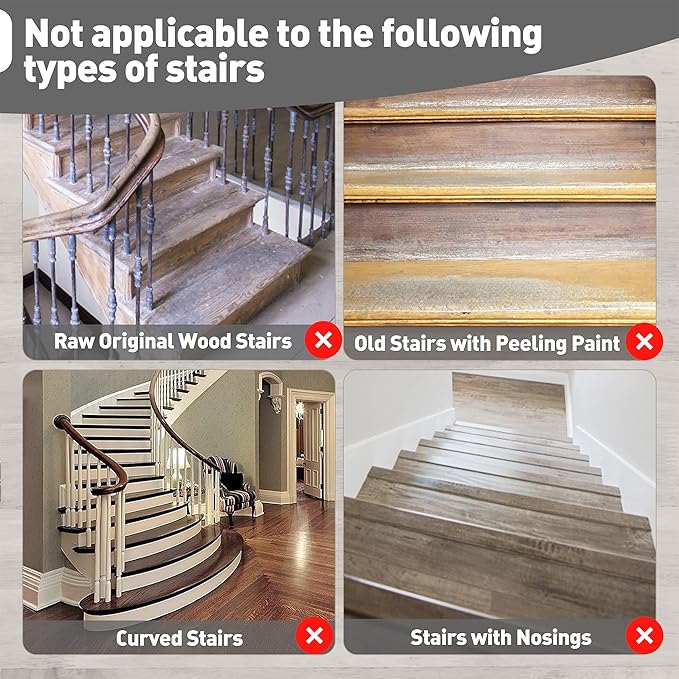 PURE ERA Bullnose Carpet Stair Treads Set Tape Free Non-Slip Indoor Stair Protectors Pet Friendly Rugs Covers Soft Skid Resistant Washable Reusable 9.5" x 30"(7 Pieces,Dark Gray)