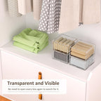 3 Layers Clear Square Acrylic Belt Organizer for Closet, Belt Holder for Accessories, Scarves, Ties, Jewelry, Bracelets-Space-Saving Storage Solution
