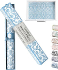 Drawer Liners - 14 in x 19.5 in, Pack of 6 - Fresh Linen Scented Drawer Liners - Damask Design & Scented Shelf Mat - Trim-to-Fit Sheet