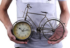 Berry President Antique Crafts Retro Vintage Style Bicycle Desk & Shelf Clock Modern Home Office Decoration Tabletop Display Ornament (Brown)