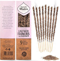 Sagrada Madre 9 pcs Wildly Harvested - Lavender Flowers and Olibanum Incense Sticks, 7" Long - Thick Aromatic Incense Sticks, 100% Natural