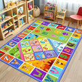 3x5 Small Kids Classroom & Playroom Rug - ABC Alphabet Educational Area Rug with Animals Numbers & Shapes - Washable Non-Slip Carpet Playmat for Nursery Preschool & Reading Area
