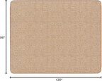 House, Home and More Skid-Resistant Carpet Indoor Area Rug Floor Mat - Praline Brown - 8 Ft X 10 Ft - Non Slip Rubber Backing, Stain Resistant, Dog Friendly, Living Room Bedroom Kitchen Entryway