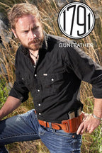 1791 Gunleather Mag Holster 2.1 - Double Mag Pouch for Single Stack Magazines, OWB Magazine Pouch for Belts