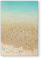 Renditions Gallery Canvas Motivational Wall Art Nature Paintings Decorations Sandy Beach Shore Romantic Scenic Wall Hanging Artwork for Bedroom Living Room Office Kitchen - 32"x48" LT06