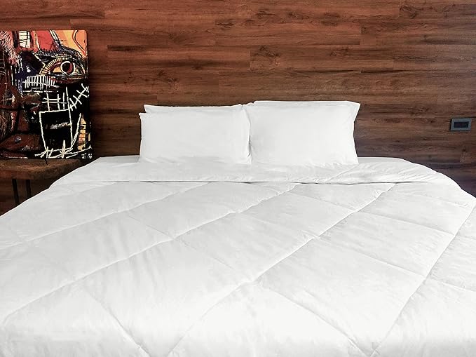 Down Alternative Duvet Comforter 100% Peruvian Alpaca Wool Fill - All-Season Hypoallergenic Thermal Control - All natural sustainable, Full/Queen