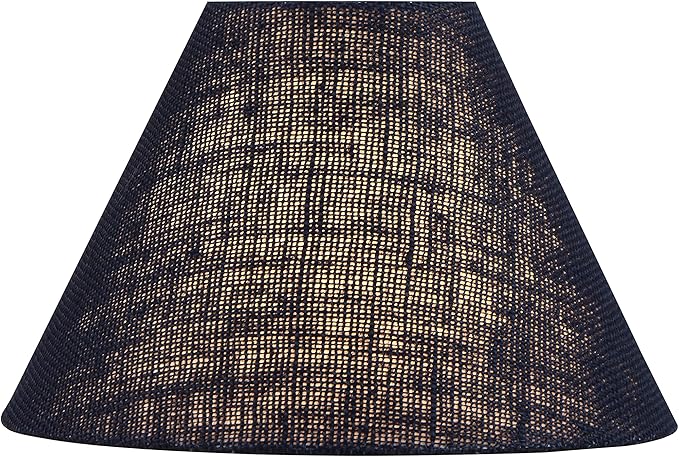 Aspen Creative 56018, Hardback Empire Transitional UNO Lamp Shade, Midnight Blue, 4" Top x 10" Bottom x 7" Slant Height, Slip UNO 33mm