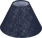 Aspen Creative 56018, Hardback Empire Transitional UNO Lamp Shade, Midnight Blue, 4" Top x 10" Bottom x 7" Slant Height, Slip UNO 33mm