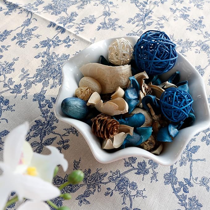 Qingbei Rina Potpourri Bags, Ocean Breeze Scented Potpourri Bowl Filler,Beach Coastal Blue Vase Filler,Home Fragrance Sachet of Petal,Bathroom Decor,9.9 Oz