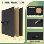 WLIVE Led Dresser for Bedroom, Black Dresser TV Stand for Bedroom with LED Lights and Power Outlet, Wide Chest of Drawers for Hallway, 8 Fabric Drawers for Living Room and Entryway, Easy to Assemble