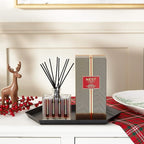 NEST New York Reed Diffuser, Hearth - 5.9 fl oz - Fragrance for Up to 90 Days - Reusable, Refillable Glass Holder - Includes 8 All-Natural Reed Sticks - Flame Free