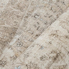 Beige Area Rug 6x9 for Living Room Washable Vintage Carpet Low Pile Non Slip Distressed Soft Traditional Retro Oriental Large Accent Throw Rug Office Bedroom Dining Room Playroom
