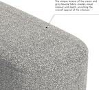 HomePop Ellipse Modern Storage Bench with Metal Legs |Homepop Home Décor|Bench with Storage for Living Room & Bedroom - Gray