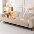 HAOMAIJIA Pet Couch Covers for Sofa Waterproof Couch Cover for Dogs Chenille Non Slip Sofa Covers Washable for 2 Cushion Couch Furniture Protector (Khaki, 36.5" x 62" 1 Pack)