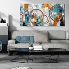 JKWALL77 Minimalist Wall Decor - Large Abstract Canvas Wall Art - Wall Pictures for Living Room Ready to Hang Size 29" x 59"