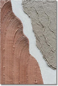 Hand Painted Abstract Thick Texture Art Oil Painting Minimalism Wall Art Oil Painting Texture Wall Art on Canvas 36x24 Inch