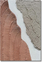 Hand Painted Abstract Thick Texture Art Oil Painting Minimalism Wall Art Oil Painting Texture Wall Art on Canvas 36x24 Inch