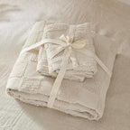 Bedsure Boho Kids Duvet Cover King Size（Duvet Insert/Comforter not Included - Checkered King Duvet Cover for All Seasons, Soft Shabby Chic Boho Bedding (Beige, 104" x 90")