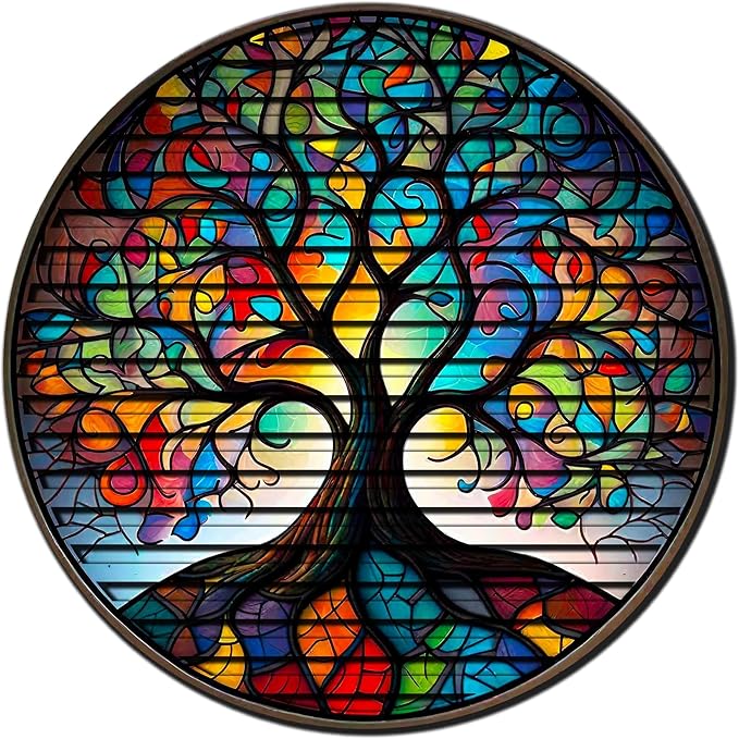 Tree Of Life, Carved Wood Wall Art, 3D Wall Decor, Home Decor, Housewarming Gift, Wall Hangings, Round Wall Art, Wooden Wall Decor,Home Art, Home Decor