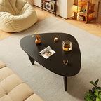 Coffee Tables Wood Small Farmhouse Coffee Table Mid-Century Modern Wood Center Table for Living Room, Black, 35 Inch
