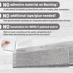 PURE ERA Bullnose Carpet Stair Treads Set Tape Free Non-Slip Indoor Stair Protectors Pet Friendly Rugs Covers Soft Skid Resistant Washable Reusable 9.5" x 30"(7 Pieces,Light Gray)