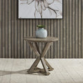 Liberty Furniture Industries Parkland Falls Round End Table, W24 x D24 x H24, Light Brown