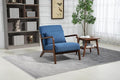 KEIKI Mid Century Modern Accent Chair, Cozy Reading Chair with High-Density Foam and Included Lumbar Cushion, 250 lbs Capacity