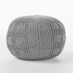 Christopher Knight Home Yuny Fabric Pouf, Grey