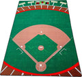 KIDCARPET.COM Baseball Stadium Decorative Classroom Rug | Modern Accent Carpet for Preschool Reading Corner Decor, 6' x 8'6"