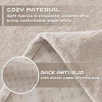 MYSKY HOME Couch Cover Sofa Covers for 3 Cushion Couch, Ultra - Soft Dog Couch Covers Protector for Sectional Sofa, Non Slip Sofa Slipcover Furniture Protector for Pet, 91" x 118", Oat