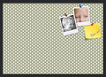 PinPix 34x24 Inch Cork Bulletin Board. This Decorative Framed Pin Board Comes with Yellow and Blue Waves Design and a Satin Black Frame. Ideal for Home Office Decor or Message Board (PinPix-321)