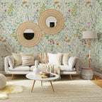 Peel and Stick Wallpaper - 17.5x118in Bloom Vintage Flower Vinyl Wallpaper for Home Deco