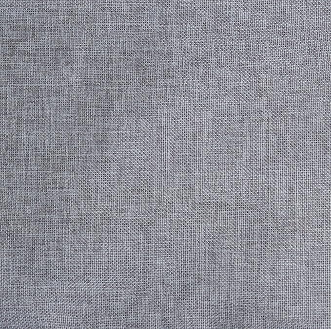 Aiking Home Woven Fine Faux Linen Throw Pillow Cover, Size 12"x24", Light Grey