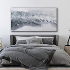 Large Canvas Wall Art Grey And White Abstract Wall Art for Living Room Artwork Decor for Dinning Room Bedroom Hotel Office Kitchen 30x60 In