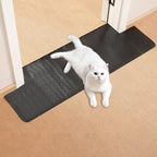 Uross Carpet Protector for Pets -3.6FT 2PCS Black Round Corner Plastic Carpet Protector, Under Door Cat Carpet Protector for Doorway, Anti Cat Scratch Carpet Mat, Stop Cats from Scratching Carpet