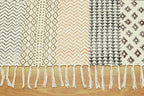 Kilim Rug 10' Square Rug Orange & Beige Cotton Dhurrie Oriental Thick 0.19 inches Stone Easy Washable Rug Hand Wash Cotton Carpet Flatweave Rug Indoor Outdoor Rugs for Hall Room, Dining Room