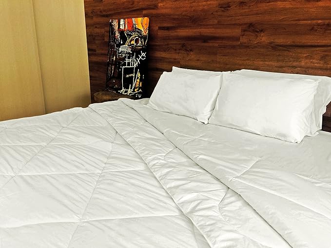 Down Alternative Duvet Comforter 100% Peruvian Alpaca Wool Fill - All-Season Hypoallergenic Thermal Control - All natural sustainable, King/Cal King