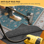 Waterproof Rug Pad, Thick 5x7 ft Under Area Rug Carpet Pad, Non Slip Felt Rug Pads for Hardwood Floors, Keep Carpets in Place Soft and Prevent Rug from Wrinkling or Buckling