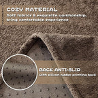 MYSKY HOME Sectional Couch, Covers Couch Cover 2 Cushion Sofa, Couch Covers for Sofa, Dog Couch Protector, L Shape Cover Sofa Slipcovers Washable Furniture Covers for Pets, 71" x 118", Dark Brown