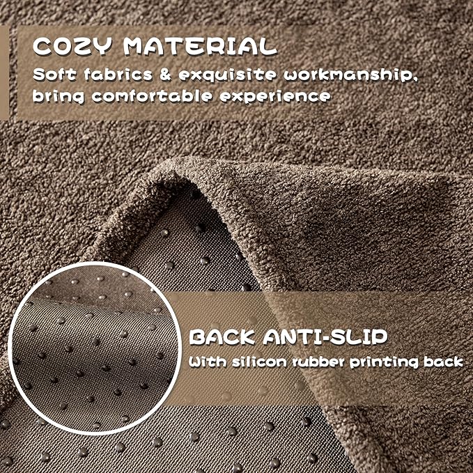 MYSKY HOME Sofa Slipcovers, Sofa Covers Washable, Couch Cover for 3-4 Cushion Couch Sofa, Dog Couch Cover Non Slip Soft Furniture Protector, 91"x 150", Dark Brown