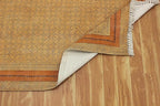 Kilim Runner 3x10 Cotton Runner Rug Bronze & Black Indoor Outdoor Runner 0.19 inches Stone Easy Washable Hand Wash Cotton Carpet Flatweave Runner Rugs for Hallway, Staircases, Corridor Runner