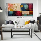 Abstract Canvas Wall Art Modern Living Room Bedroom Home Office Wall Decor Dark Color Abstract Picture Framed Canvas Prints Ready to Hang Size 30x60