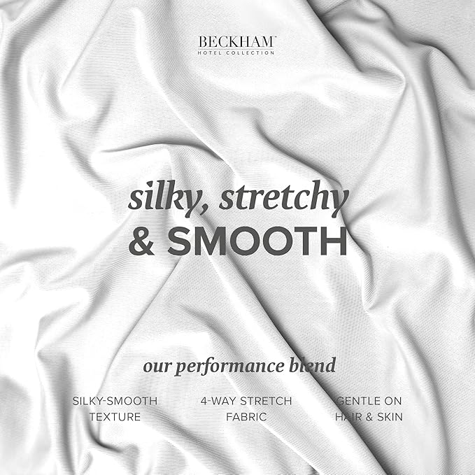 Beckham Hotel Collection Bed Pillows with Cooling Pillowcases for Hot Sleepers, Queen Size Sets of 2, Soft Down Alternative Pillow for Sleeping, Envelope Cases, White
